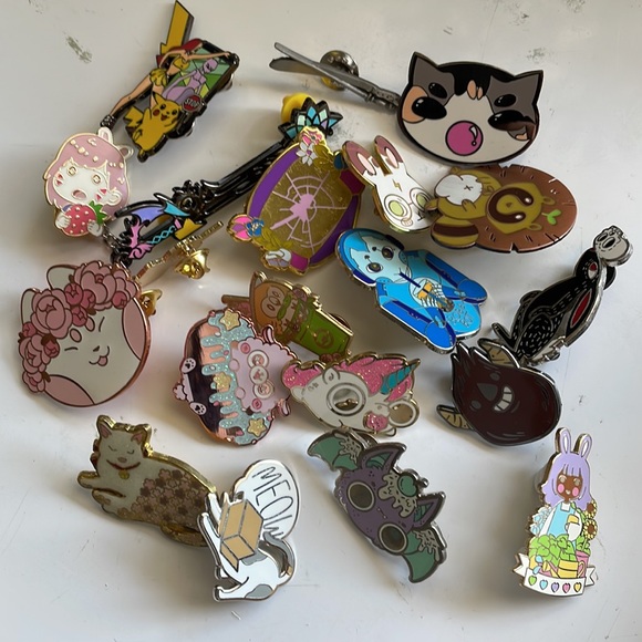 Enamel pin Jewelry - Artist Enamel Pin LOT